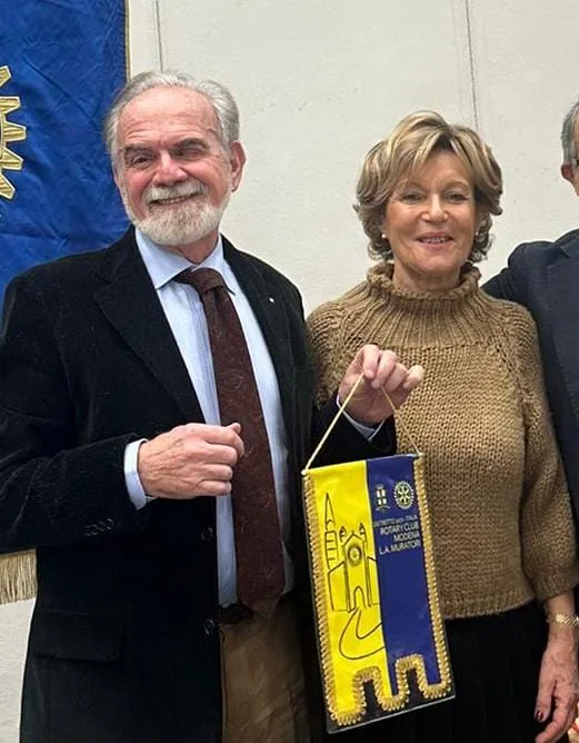 Con la moglie al Club Rotary Modena Muratori